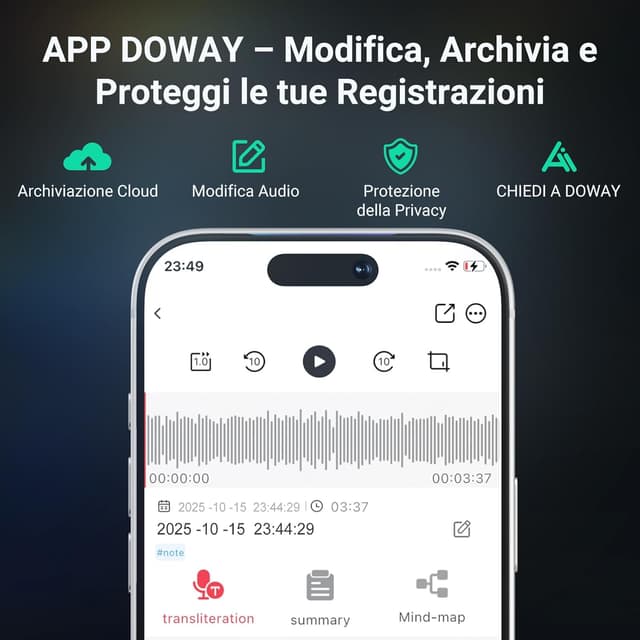 Thumbnail 4 de MECHEN V05 registratore vocale 64 GB 🎙