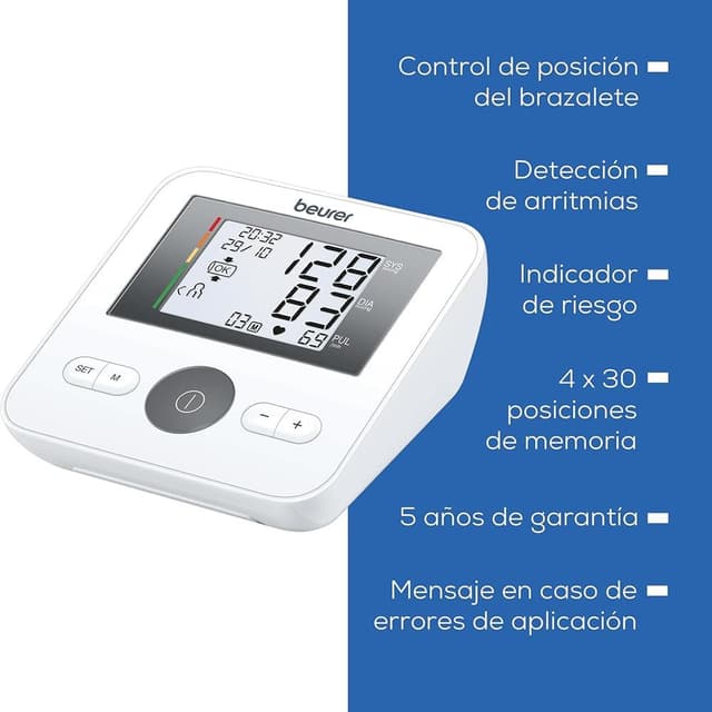 Thumbnail 7 de Beurer BM 27: Tensión arterial digital con control y detección🩺