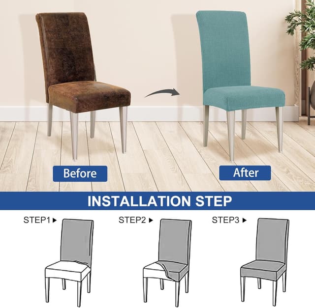 Detalle 1 de Ystyle Housse de chaise extensible 6 pièces