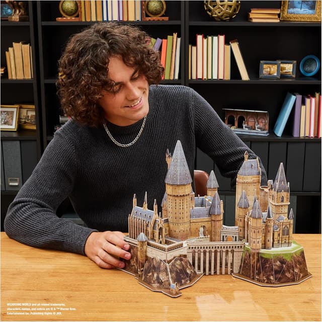 Detalle de 4D Build Puzzle 3D Harry Potter Hogwarts 🏰 Juego de Construcción