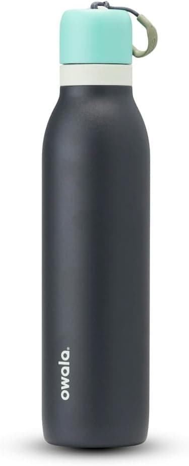 Imagen de Owala FreeSip Twist Insulated Stainless Steel Water Bottle (24-oz) with Straw, Blue/Grey en OfertitasTOP