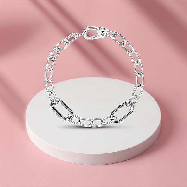 Detalle 2 de Sterling Silber Charms Armband 17 bis 21 cm