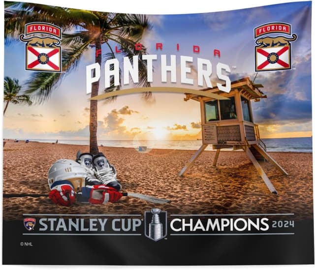 Detalle de Northwest NHL Unisex-Adult Modern Florida Panthers wall banner (34 x 40 in)