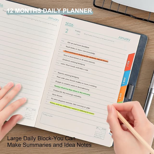 Detalle de Diario accademico 2026 A5 Pagina al Giorno