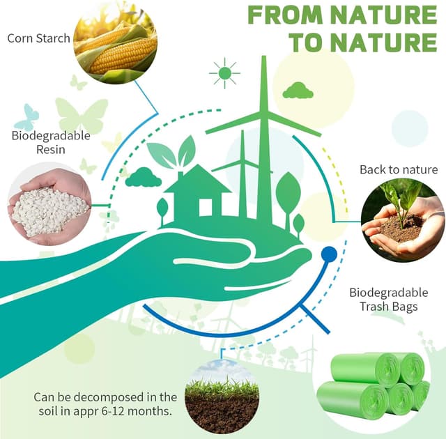 Thumbnail 6 de BODFPPC Biodegradable Bin Bags 150 Pack 10L