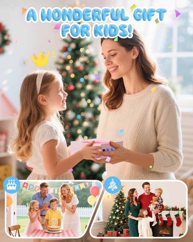 Thumbnail 6 de CAMCLID Kids Camera Instant Print 1080P