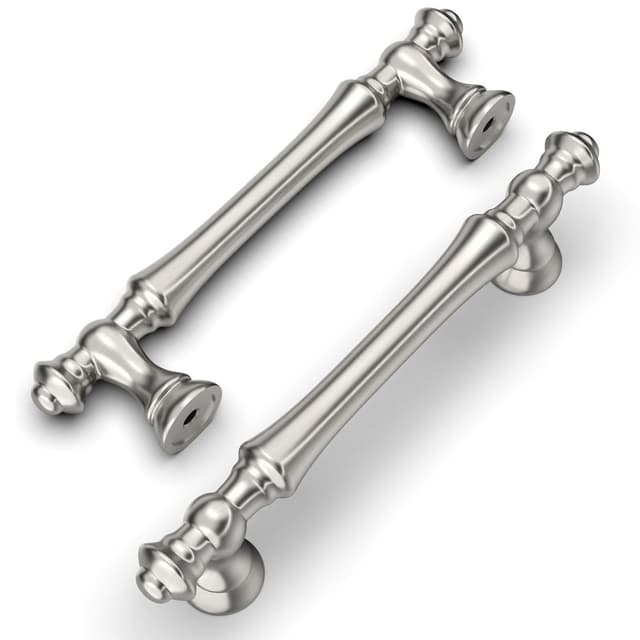 Thumbnail 6 de Amerdeco set da 6 pomelli per mobili in nichel spazzolato (lega di zinco) per cucina, armadietti e cassetti