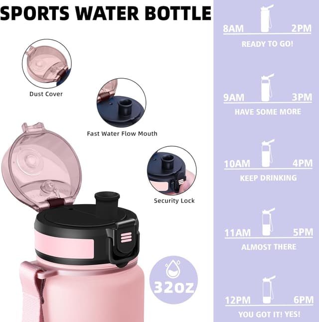 Thumbnail 1 de Botella de Agua 1l con Filtro y Tapa a Prueba de Fugas 🚰