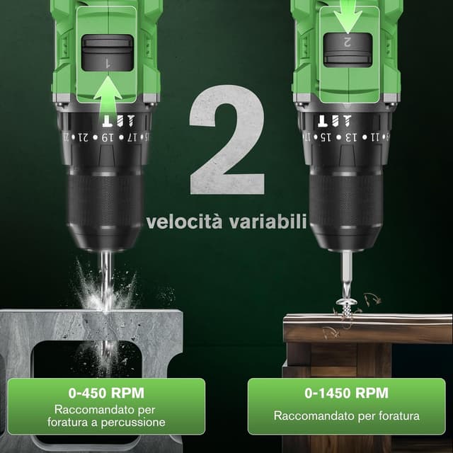 Thumbnail 5 de Ginour Avvitatore a batteria 21V brushless 50Nm