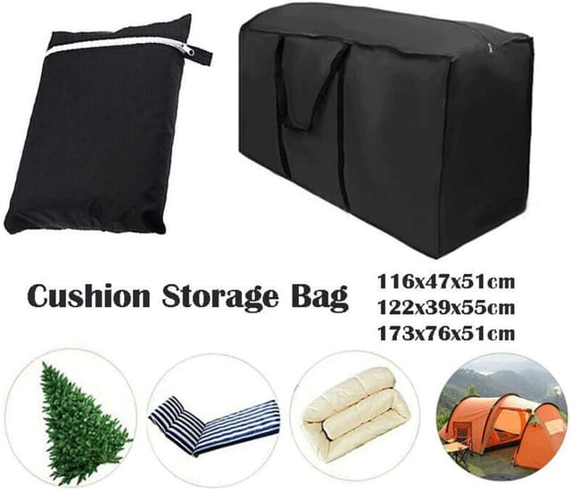 Thumbnail 2 de NIHUIFDPY Garden Cushion Storage Bag 173x76x51 cm