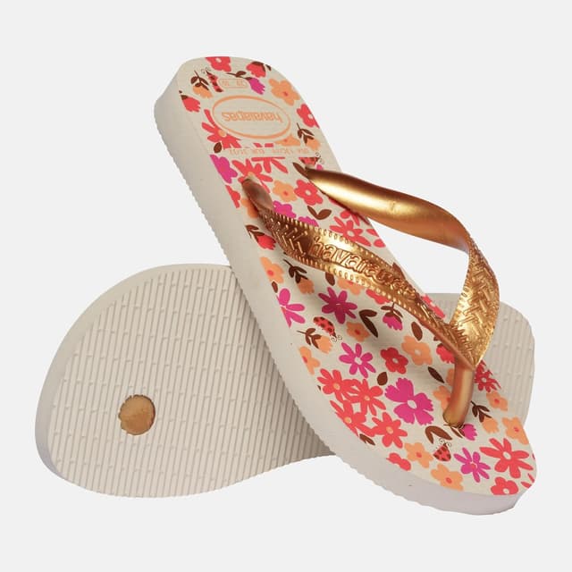 Detalle de Havaianas Hav. Kids Flores infradito bambine e ragazze con suola antiscivolo