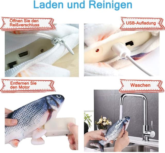Thumbnail 4 de Katzenspielzeug Fisch Aufladbar 70 min