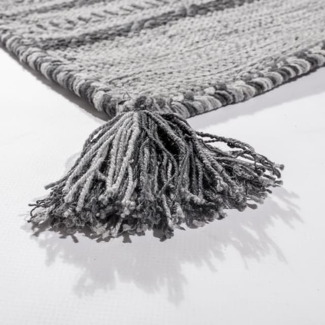 Detalle 2 de Paco Home tapis salon gris 120x170 cm 🛋