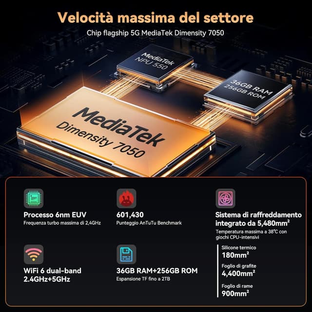 Thumbnail 6 de Blackview Xplore 1 5G Rugerizado 📱 36GB+256GB/2TB, 20000mAh, Pantalla 6.78" FHD+