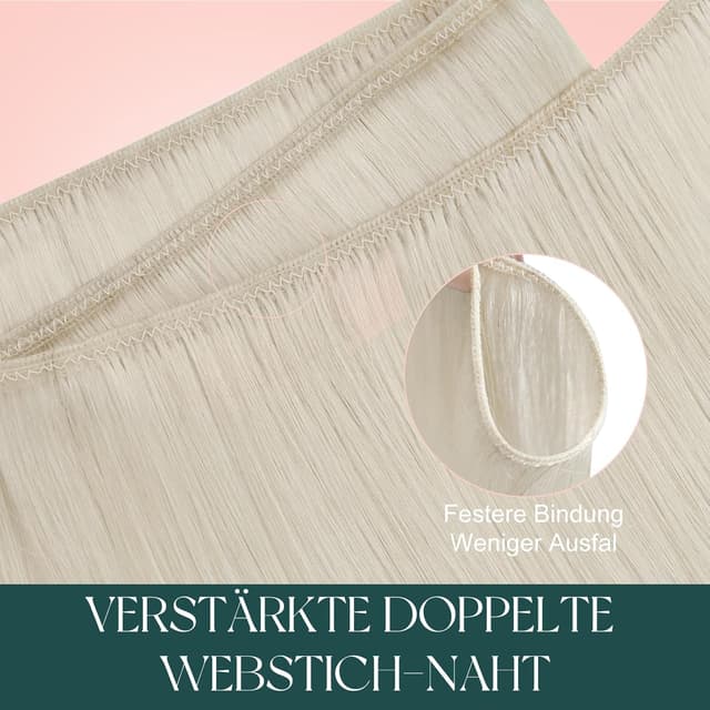 Thumbnail 2 de Easyouth Blond Echthaar Tressen 50 cm