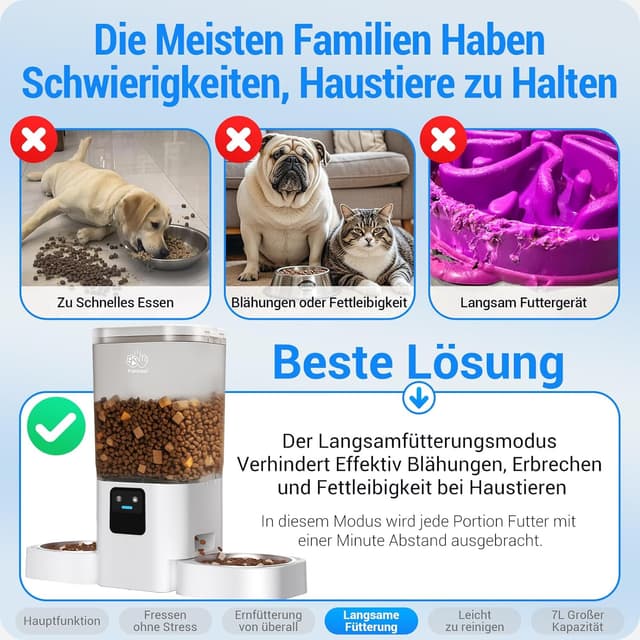 Thumbnail 4 de Futterautomat 7 L 2 Näpfe 🐱