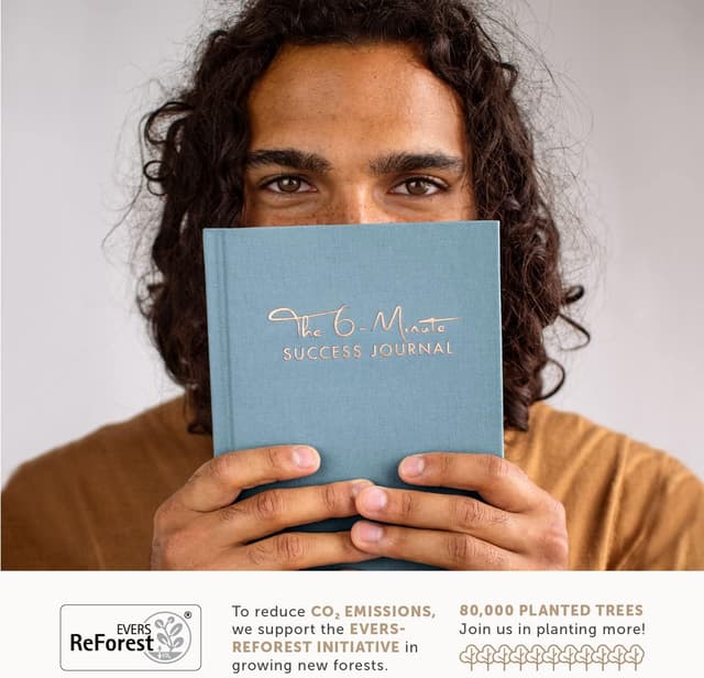 Detalle de 6-Minuten Diario del Successo (Inglese) – Agenda giornaliera 2025 undated per motivazione, focus e crescita