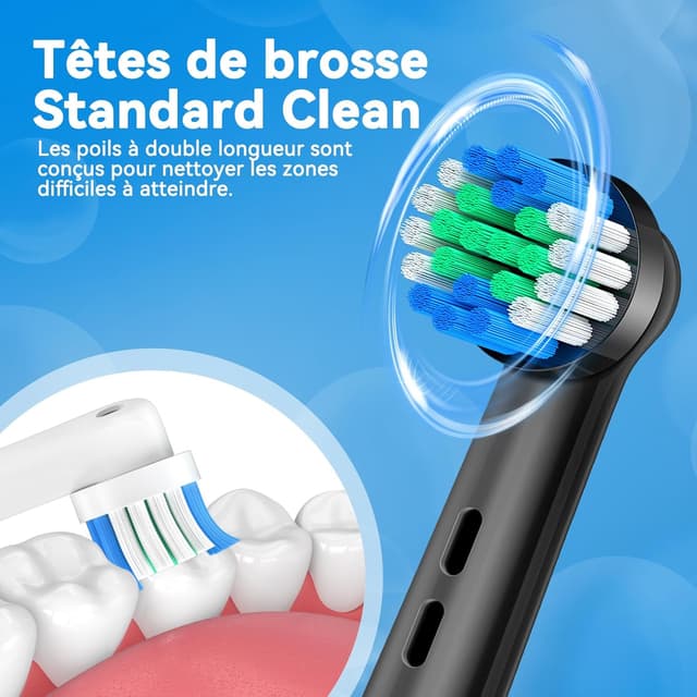 Thumbnail 2 de AnjoCare Têtes de brosse de rechange compatibles Oral-B (pack de 16) pour Pro1000/3000/5000/7000