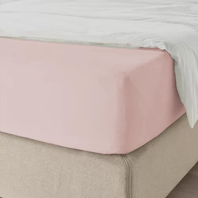 Thumbnail 6 de My home store Blush Double Fitted Sheet 25 cm Deep Brushed Microfiber