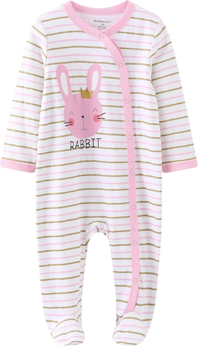 Thumbnail 2 de Ecojoy Baby Sleepsuit 3-Pack Cotton