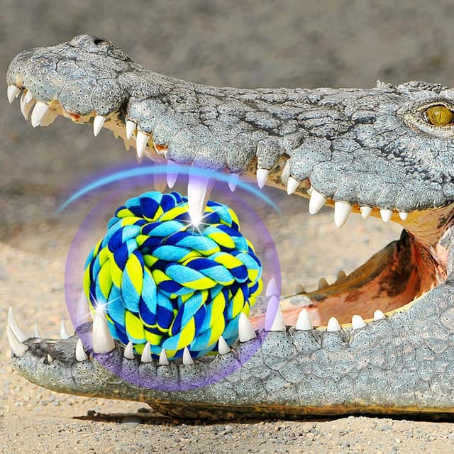 Thumbnail 6 de SHARLOVY Dog Chew Toys 6-Pack: Heavy-Duty Twisted Cotton Rope Dog Balls for Aggressive Chewers