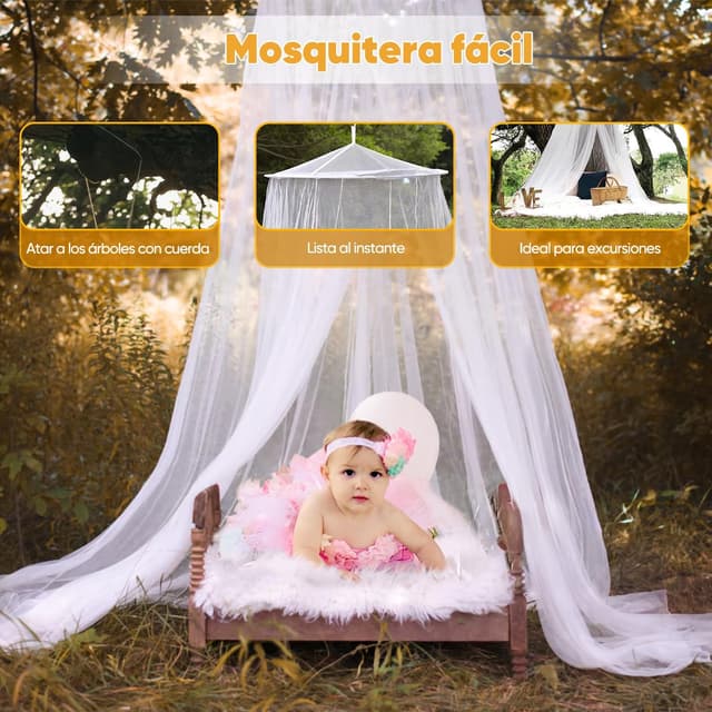 Thumbnail 5 de Sekey Mosquitera para Cama Individual 60x220x85cm 🦟 Fácil de Instalar