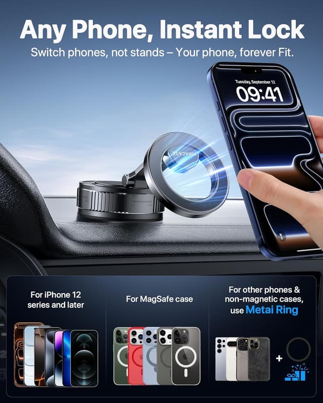 Thumbnail 6 de Miracase MagSafe Car Mount Phone Holder