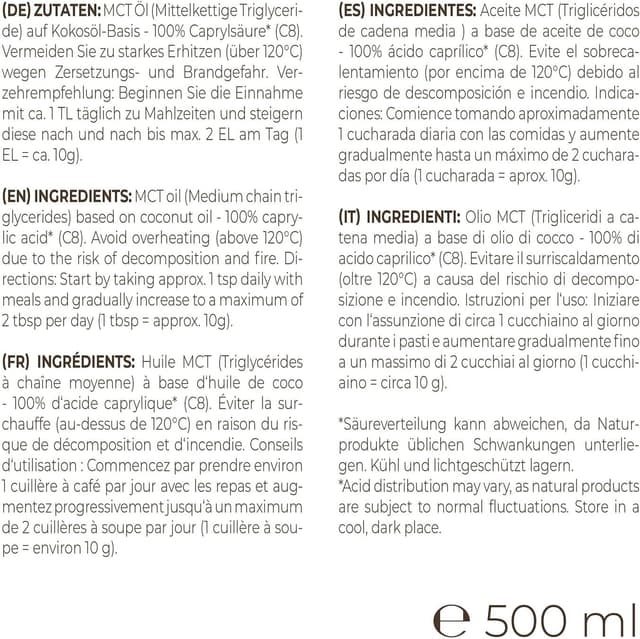 Thumbnail 3 de Aceite MeaVita C8 de Coco y MCT 🌴 500 ml