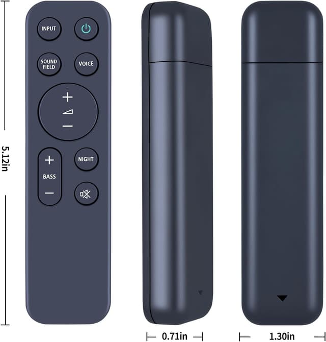 Detalle de TCNOUMT RMT-AH513U replacement remote for Sony soundbars (plug-and-play)