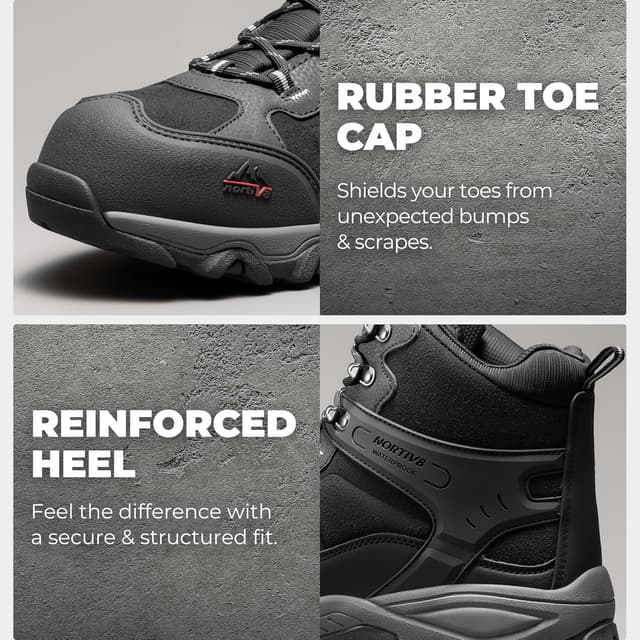 Thumbnail 3 de NORTIV 8 Paladin-Steel Waterproof Steel Toe Boots