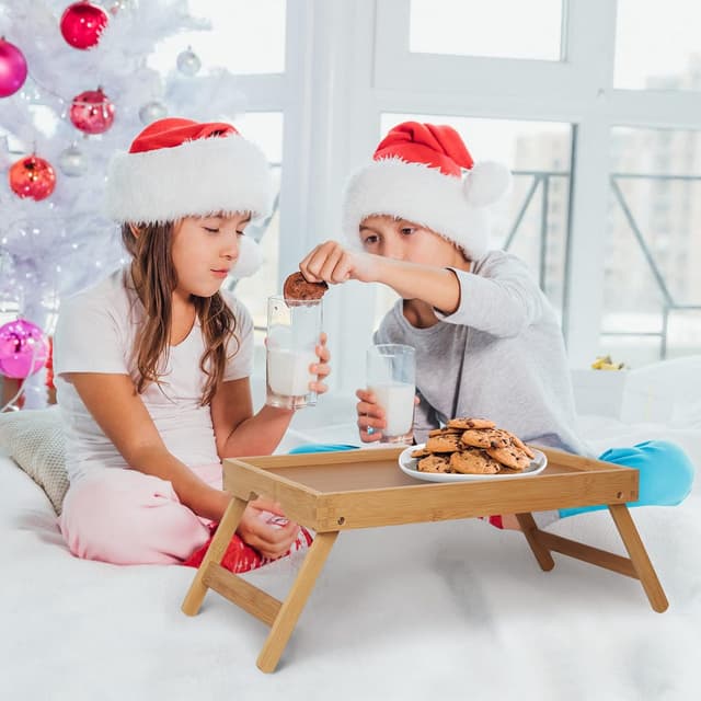 Thumbnail 1 de Artmeer Bed Tray Table Bamboo Breakfast Tray 🍽