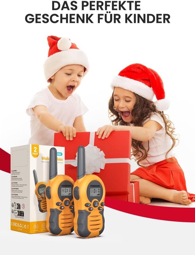 Thumbnail 6 de FOREDOM Walkie Talkie Kinderset 3 km Reichweite