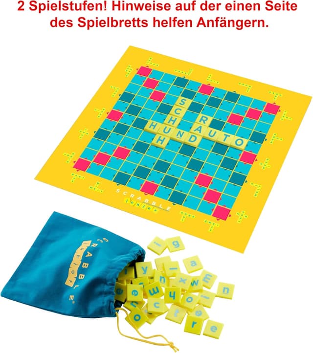 Detalle de Mattel Y9670 Scrabble Junior für Kinder 2-4 Spieler