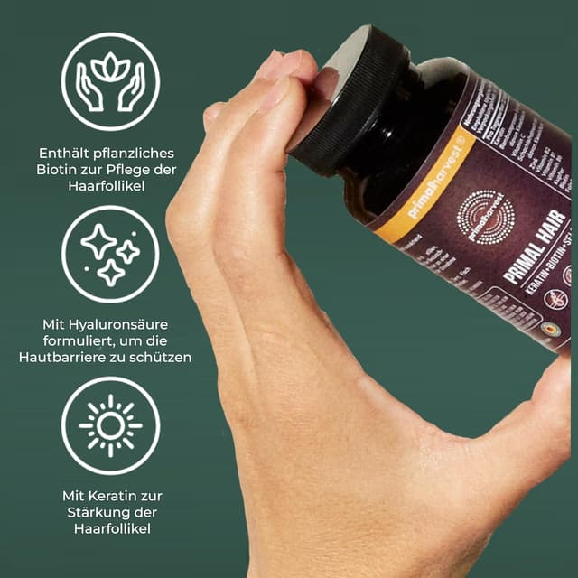 Thumbnail 5 de Primal Hair Haarnahrungsergänzungsmittel 60 Kapseln