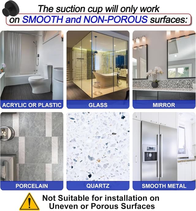 Thumbnail 3 de Bntuk Suction Cup Hooks for Shower ⚙