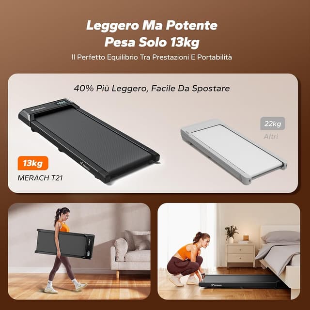 Thumbnail 3 de MERACH Tapis Roulant 2,5 HP Walking Pad