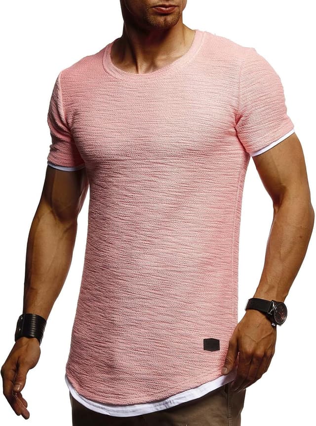 Thumbnail 6 de Leif Nelson T-shirt homme à col rond : coupe ajustée et style casual