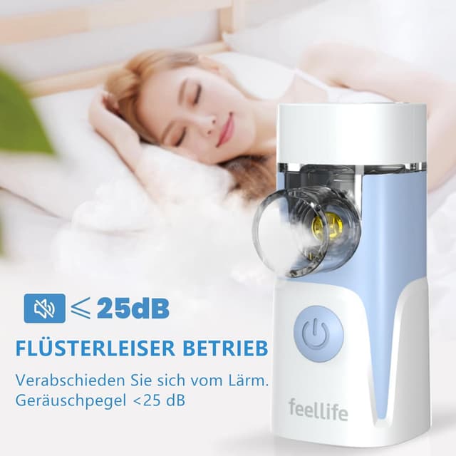 Detalle 2 de FEELLIFE Airpro Go Inhalator, 25 dB