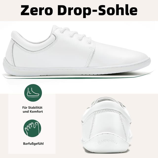 Detalle de SAGUARO Noble II Barfußschuhe für Herren – leichte Minimalschuhe mit breiter Zehenbox, Zero-Drop & rutschfester Gummisohle