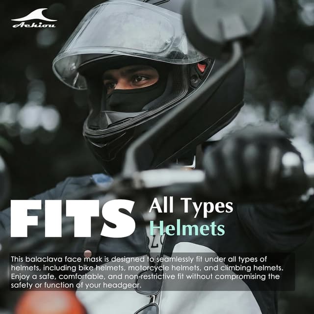 Detalle de Achiou Balaclava Sheisty Lightweight Ski Mask