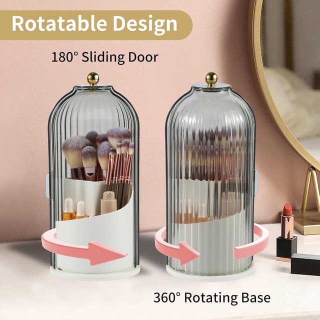 Thumbnail 1 de VacFreKep Makeup Brush Holder Organizer with Lid