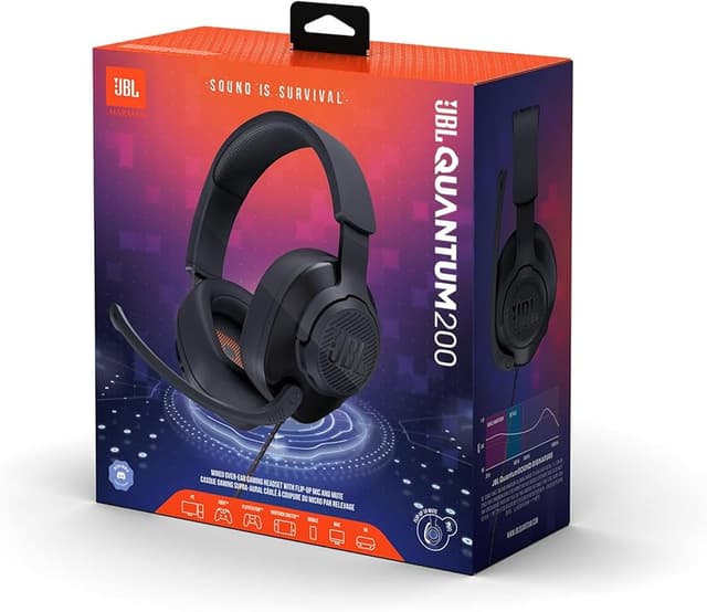 Detalle 2 de JBL Quantum 200 Auriculares para gamers con micrófono