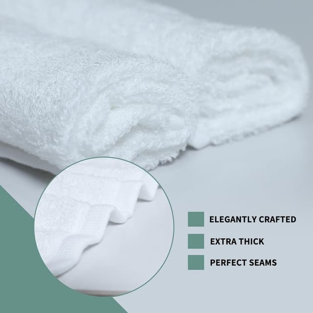 Detalle de Baby washcloths bamboo 10" x 10" 5 pack