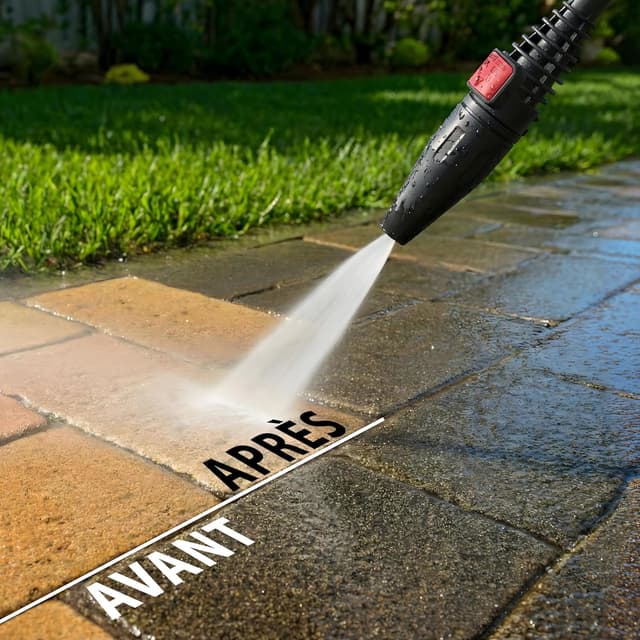 Detalle de Wagner AQUASTORM Compact : nettoyeur haute pression compact prêt à l’emploi pour le jardin et la maison