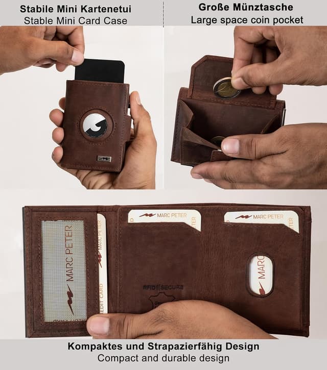 Detalle 1 de Marc Peter Chicago Airtag Geldbörse