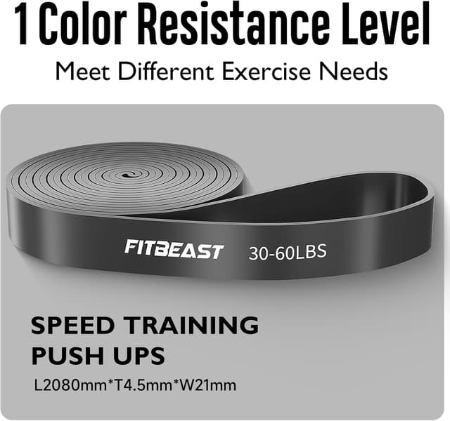 Thumbnail 1 de FitBeast Pull Up Bands Set 5-level resistance