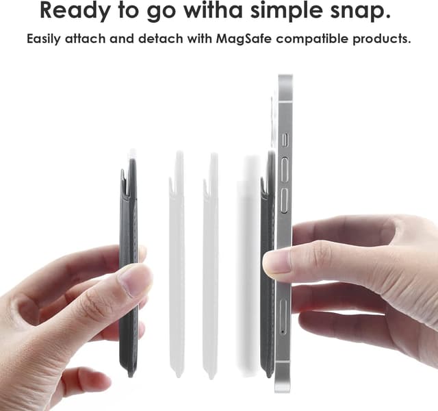 Detalle 2 de WALLFID Porte-cartes MagSafe, cuir RFID