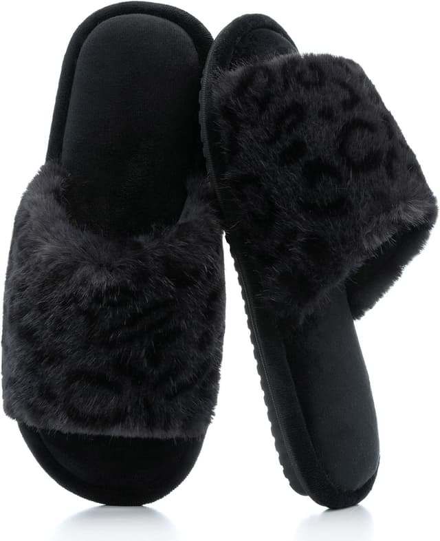 Thumbnail 6 de GOEWY Damen-Hausschuhe mit Memory Foam – offene Fersen Pantoffeln mit rutschfester Sohle