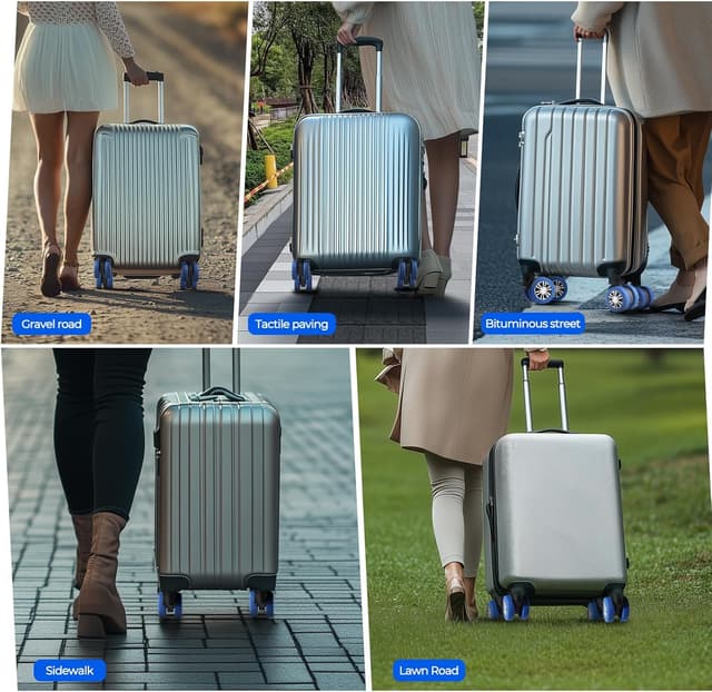 Thumbnail 5 de Silikon Gepäckradabdeckungen 8er Set für 2,4 Zoll