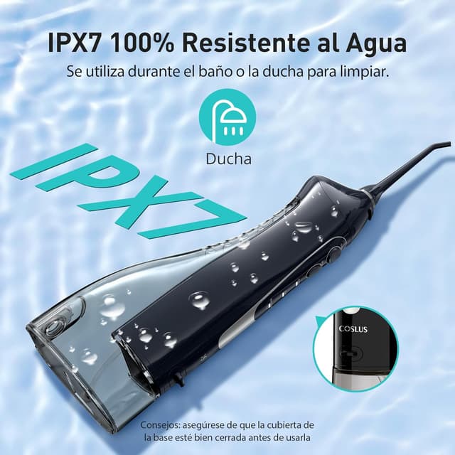 Thumbnail 6 de COSLUS Irrigador Bucal Portátil Flosser 🌊 Limpieza Efectiva en Viaje